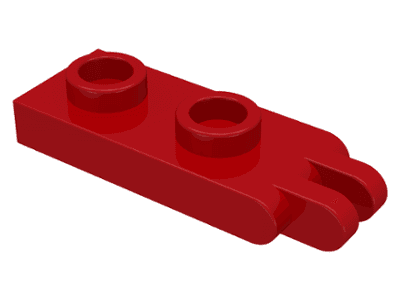 Hinge Plate 1 x 2 with 2 Fingers on End - Hollow Studs