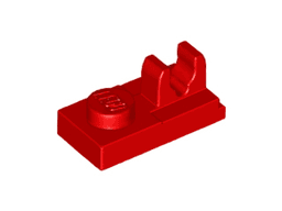 Plate, Modified 1 x 2 with Clip with Center Cut on Top