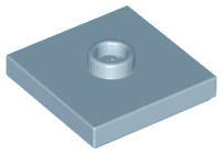 Plate, Modified 2 x 2 with Groove and 1 Stud in Center (Jumper)