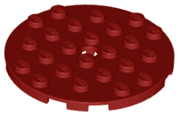 Plate, Round 6 x 6 with Hole