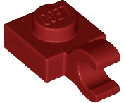 Plate, Modified 1 x 1 with Open O Clip (Horizontal Grip)