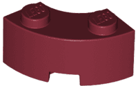 Brick, Round Corner 2 x 2 Macaroni with Stud Notch and Reinforced Underside