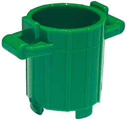 Container, Trash Can with 2 Cover Holders