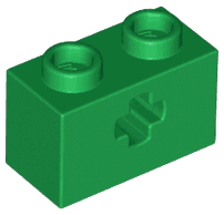 Technic, Brick 1 x 2 with Axle Hole