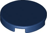 Tile, Round 2 x 2 with Bottom Stud Holder