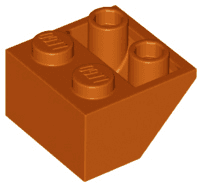 Slope, Inverted 45 2 x 2 with Flat Bottom Pin