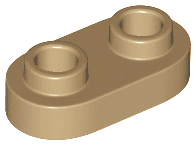 Plate, Round 1 x 2 with Open Studs