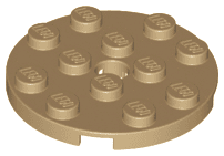 Plate, Round 4 x 4 with Hole