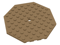 Plate, Modified 10 x 10 Octagonal with Hole
