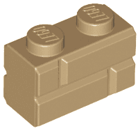 Brick, Modified 1 x 2 with Masonry Profile