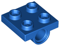 Plate, Modified 2 x 2 with Pin Hole