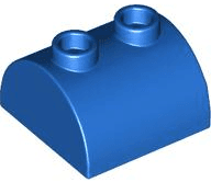 Slope, Curved 2 x 2 Double with 2 Hollow Studs