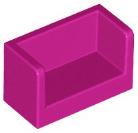 Panel 1 x 2 x 1 with Rounded Corners and 2 Sides