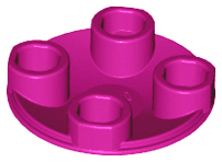 Plate, Round 2 x 2 with Rounded Bottom (Boat Stud)