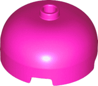 Brick, Round 3 x 3 x 1 1/3 Dome Top - Open Stud