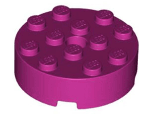 Brick, Round 4 x 4 with Hole