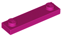 Plate, Modified 1 x 4 with 2 Studs without Groove