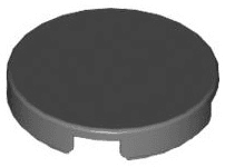 Tile, Round 2 x 2 with Bottom Stud Holder