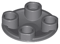 Plate, Round 2 x 2 with Rounded Bottom (Boat Stud)