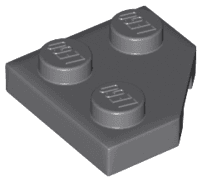 Wedge, Plate 2 x 2  Cut Corner