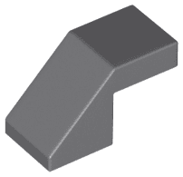 Slope 45 2 x 1 with Cutout without Stud