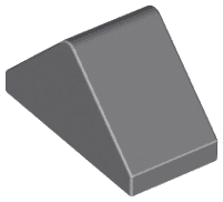 Slope 45 2 x 1 Double with Bottom Stud Holder