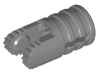 Hinge Cylinder 1 x 2 Locking with 2 Fingers and Axle Hole on Ends with Slots