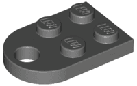 Plate, Modified 2 x 3 with Hole