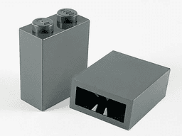 Brick 1 x 2 x 2 with Inside Axle Holder