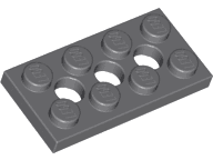Technic, Plate 2 x 4 with 3 Holes