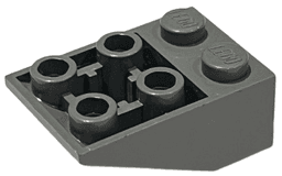 Slope, Inverted 33 3 x 2 with Flat Bottom Pin and Connections between Studs