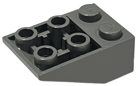 Slope, Inverted 33 3 x 2 with Flat Bottom Pin and Connections between Studs