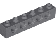 Technic, Brick 1 x 6 with Holes