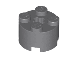 Brick, Round 2 x 2 with Axle Hole