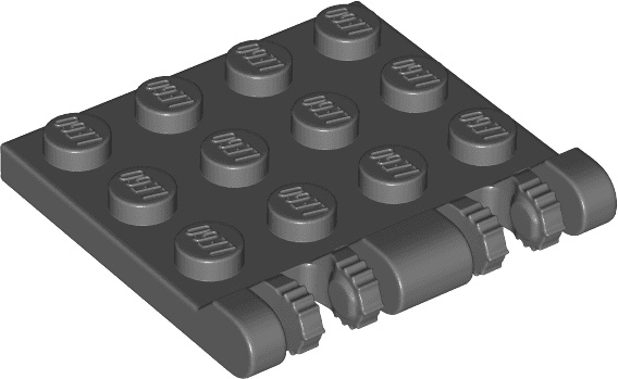 Hinge Plate 3 x 4 Locking Dual 2 Fingers