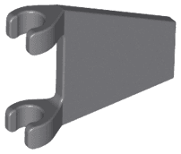 Flag 2 x 2 Trapezoid with Flat Edge