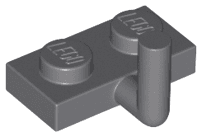 Plate, Modified 1 x 2 with Bar Arm Up (Horizontal Arm 5mm)