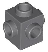 Brick, Modified 1 x 1 with Studs on 4 Sides