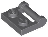 Plate, Modified 1 x 2 with Bar Handle on Side - Closed Ends