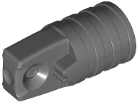 Hinge Cylinder 1 x 2 Locking with 1 Finger and Axle Hole on Ends without Slots