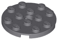 Plate, Round 4 x 4 with Hole