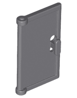 Door 1 x 2 x 3 with Vertical Handle, Mold for Tabless Frames