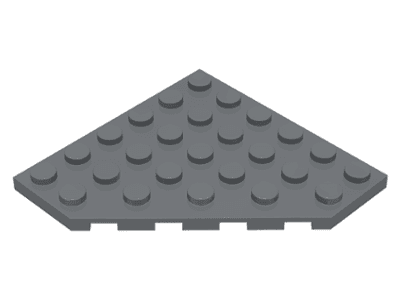 Wedge, Plate 6 x 6 Cut Corner