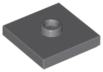 Plate, Modified 2 x 2 with Groove and 1 Stud in Center (Jumper)