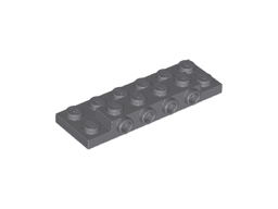 Plate, Modified 2 x 6 x 2/3 with 4 Studs on Side
