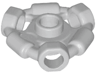 Minifigure, Weapon Holder Ring with 3 Bars and 3 Bar Holes (Ninjago Aeroblade Center) - Open Stud
