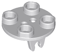 Plate, Round 2 x 2 Thin with Wheel Holder