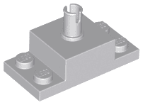 Brick, Modified 2 x 4 with Pin on Top and Side Cutouts