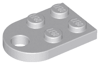 Plate, Modified 2 x 3 with Hole