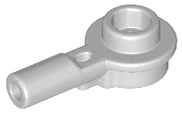 Bar   1L with 1 x 1 Round Plate with Hollow Stud
